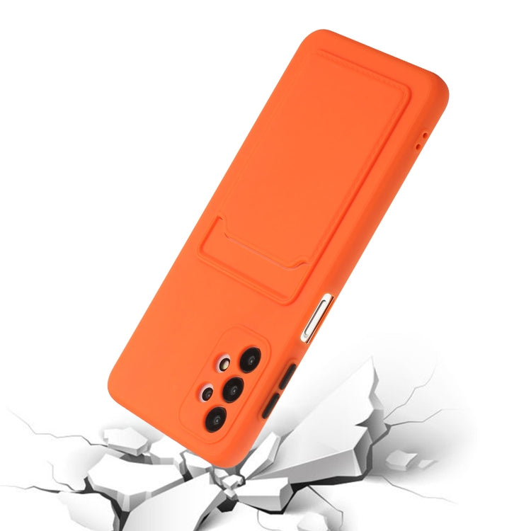 For Samsung Galaxy A32 4G Card Slot Design Shockproof TPU Protective Case