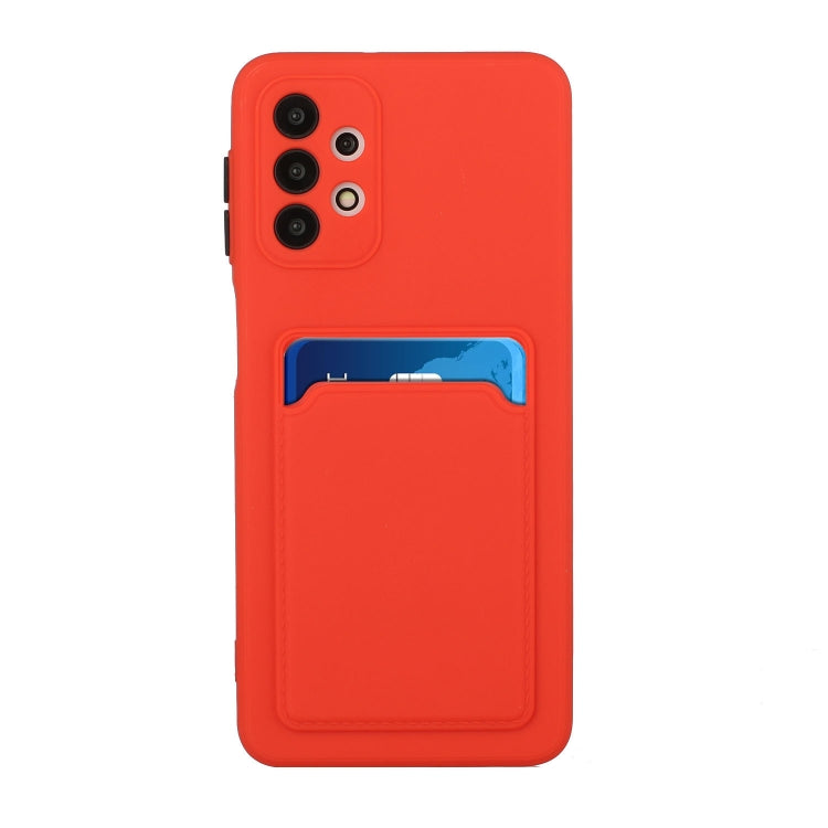 For Samsung Galaxy A32 4G Card Slot Design Shockproof TPU Protective Case