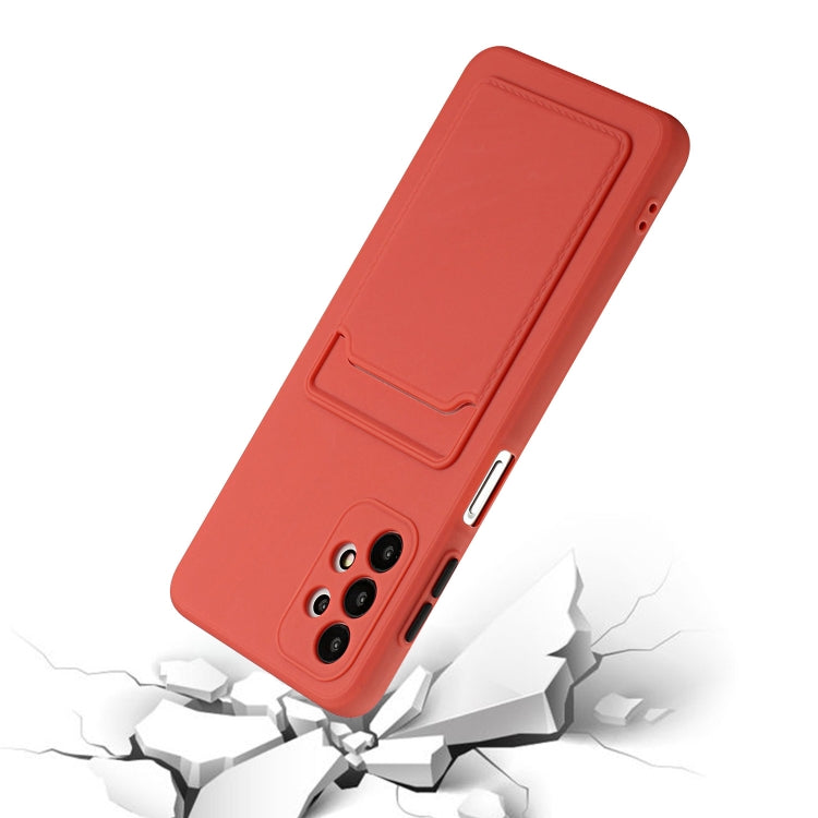 For Samsung Galaxy A32 4G Card Slot Design Shockproof TPU Protective Case