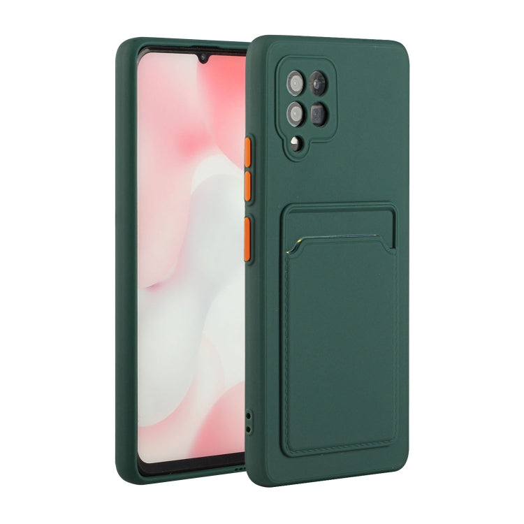 For Samsung Galaxy A42 5G Card Slot Design Shockproof TPU Protective Case