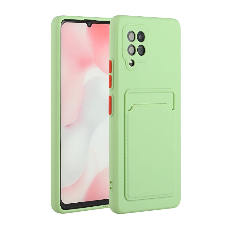 For Samsung Galaxy A42 5G Card Slot Design Shockproof TPU Protective Case