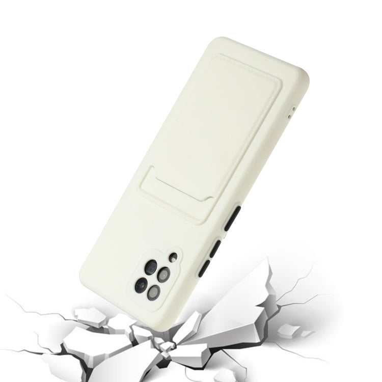 For Samsung Galaxy A42 5G Card Slot Design Shockproof TPU Protective Case