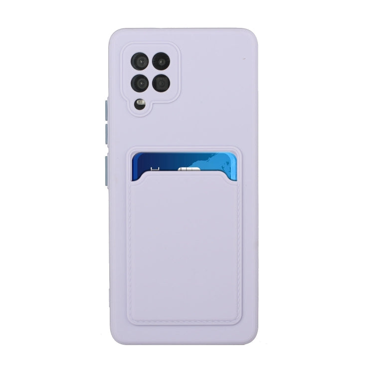 For Samsung Galaxy A42 5G Card Slot Design Shockproof TPU Protective Case