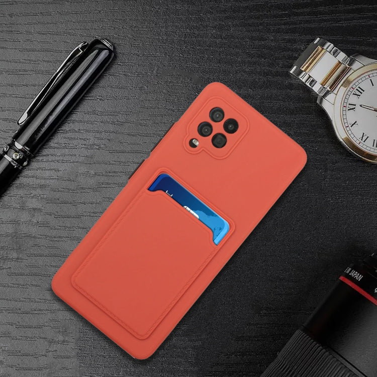 For Samsung Galaxy A42 5G Card Slot Design Shockproof TPU Protective Case