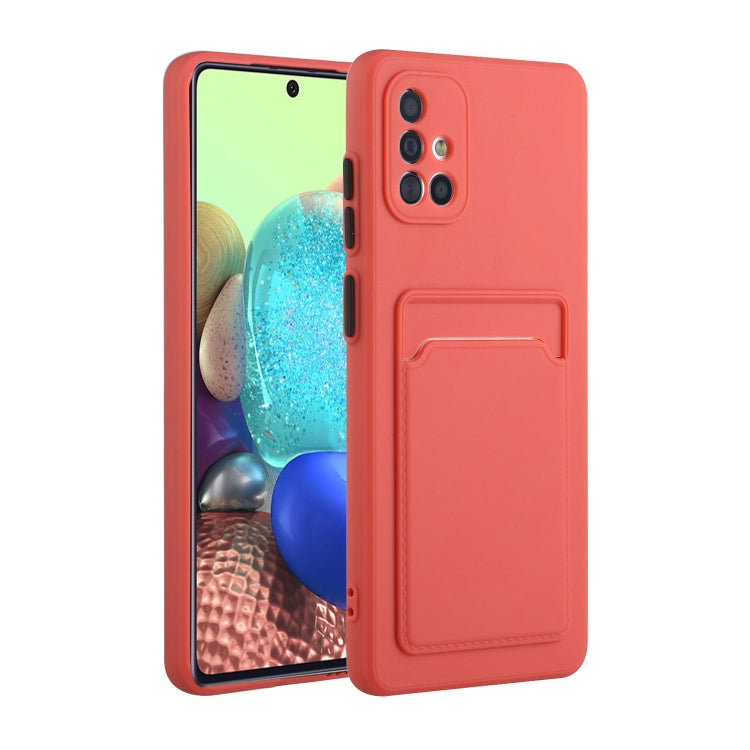 For Samsung Galaxy A51 5G Card Slot Design Shockproof TPU Protective Case