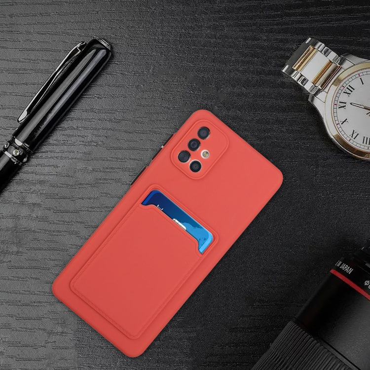 For Samsung Galaxy A51 5G Card Slot Design Shockproof TPU Protective Case