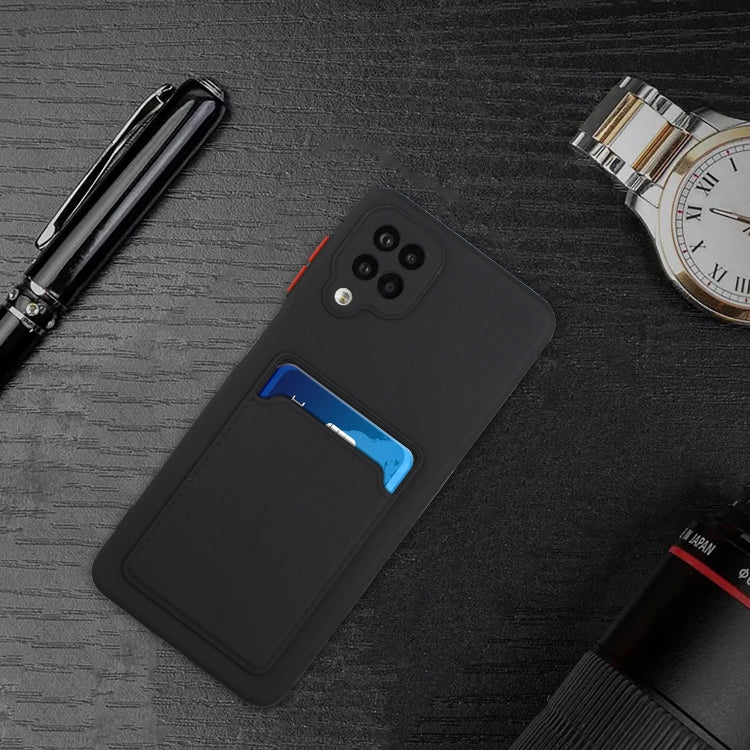 For Samsung Galaxy M12 Card Slot Design Shockproof TPU Protective Case