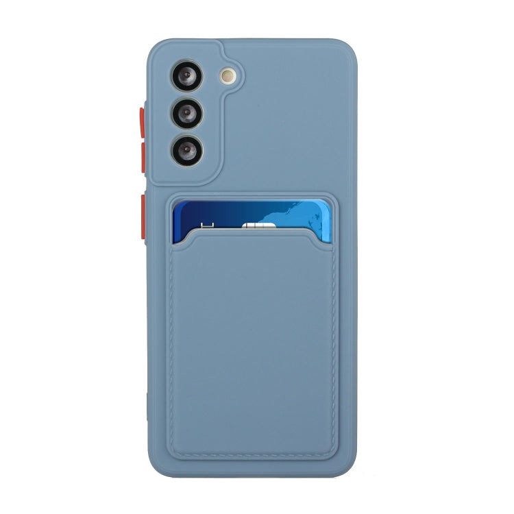 For Samsung Galaxy S21 5G Card Slot Design Shockproof TPU Protective Case