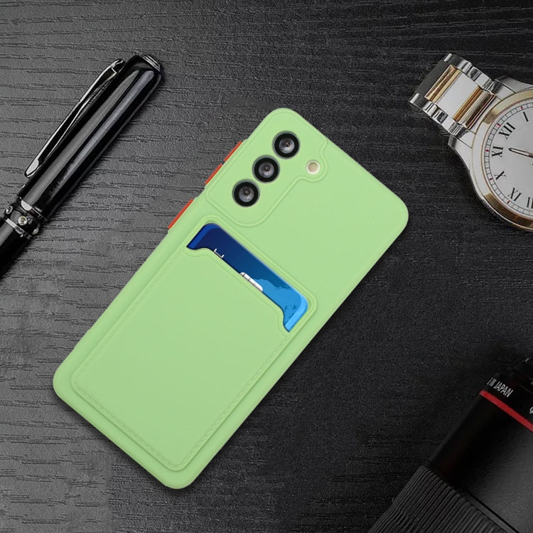 For Samsung Galaxy S21 5G Card Slot Design Shockproof TPU Protective Case