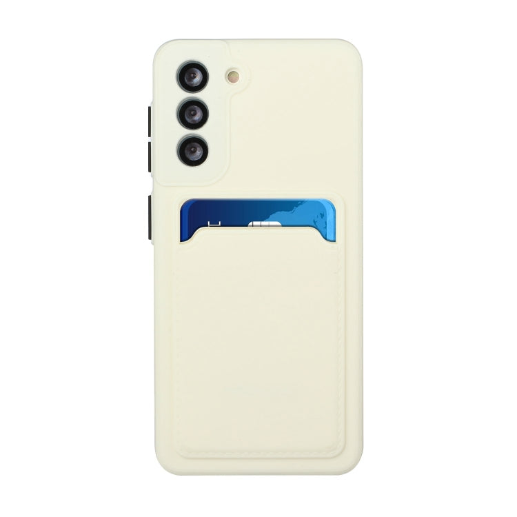 For Samsung Galaxy S21 5G Card Slot Design Shockproof TPU Protective Case