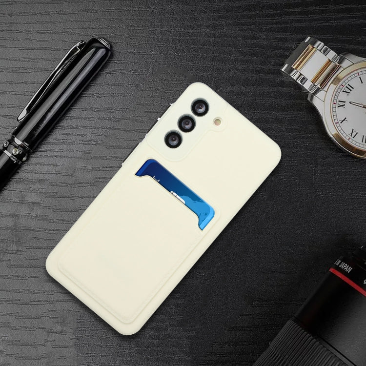 For Samsung Galaxy S21 5G Card Slot Design Shockproof TPU Protective Case