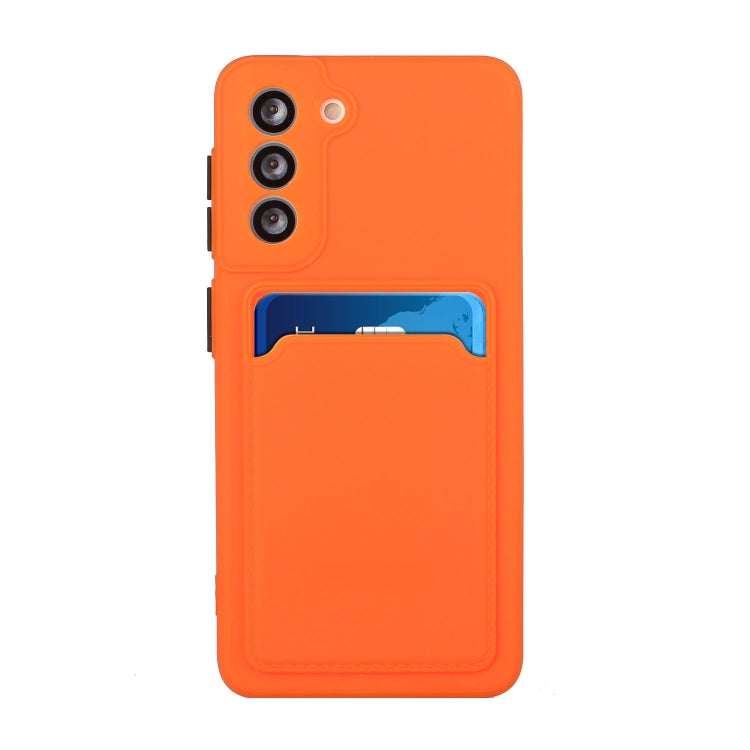 For Samsung Galaxy S21 5G Card Slot Design Shockproof TPU Protective Case