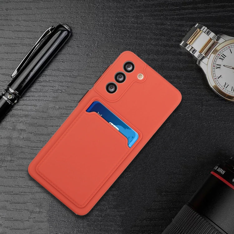 For Samsung Galaxy S21 5G Card Slot Design Shockproof TPU Protective Case