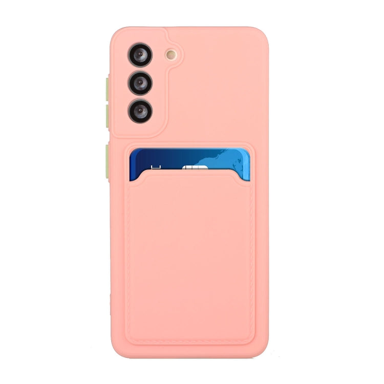 For Samsung Galaxy S21 5G Card Slot Design Shockproof TPU Protective Case