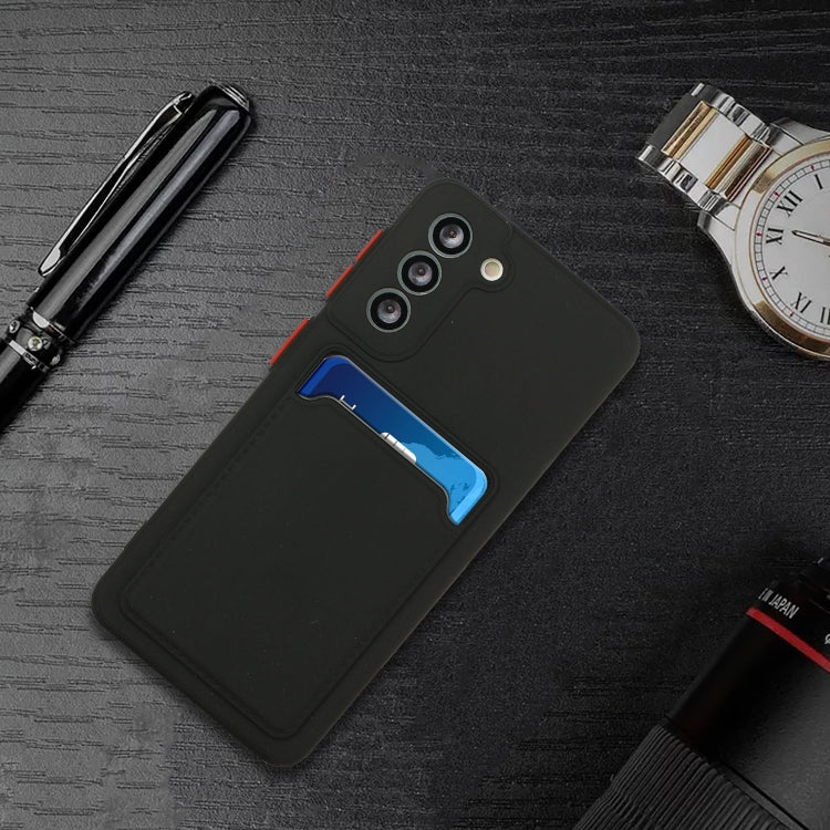 For Samsung Galaxy S21+ 5G Card Slot Design Shockproof TPU Protective Case