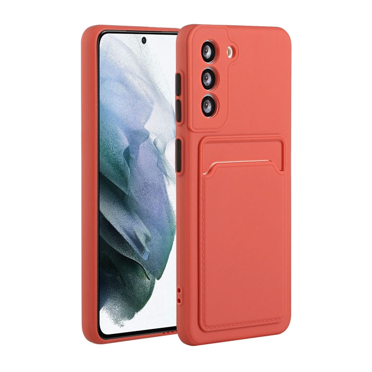 For Samsung Galaxy S21+ 5G Card Slot Design Shockproof TPU Protective Case