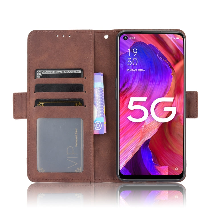 For OPPO A54 5G / A74 5G / A93 5G Skin Feel Calf Pattern Horizontal Flip Leather Case with Holder & Card Slots & Photo Frame