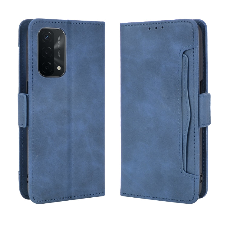 For OPPO A54 5G / A74 5G / A93 5G Skin Feel Calf Pattern Horizontal Flip Leather Case with Holder & Card Slots & Photo Frame