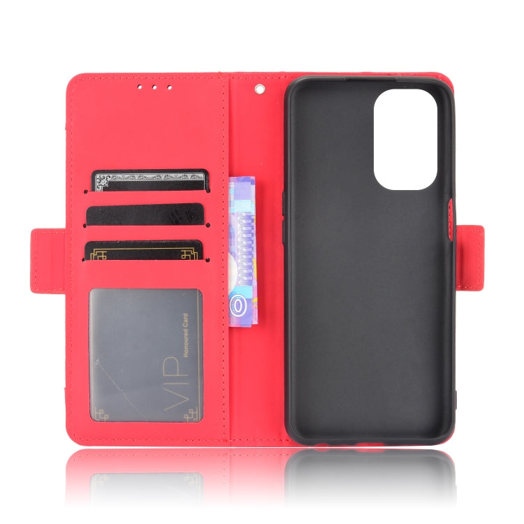 For OPPO A54 5G / A74 5G / A93 5G Skin Feel Calf Pattern Horizontal Flip Leather Case with Holder & Card Slots & Photo Frame