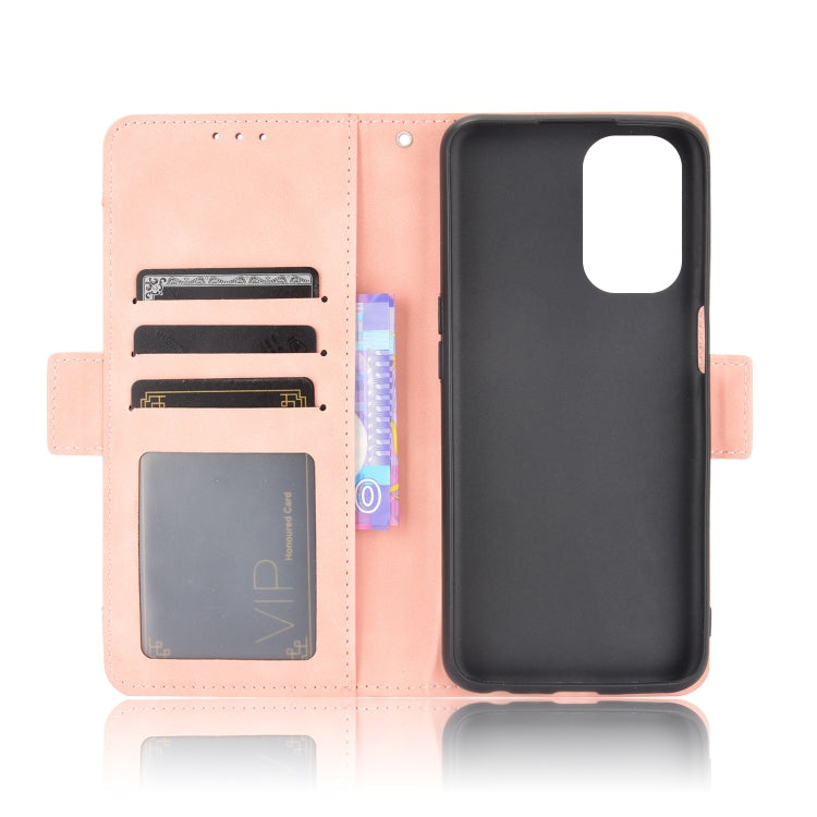 For OPPO A54 5G / A74 5G / A93 5G Skin Feel Calf Pattern Horizontal Flip Leather Case with Holder & Card Slots & Photo Frame