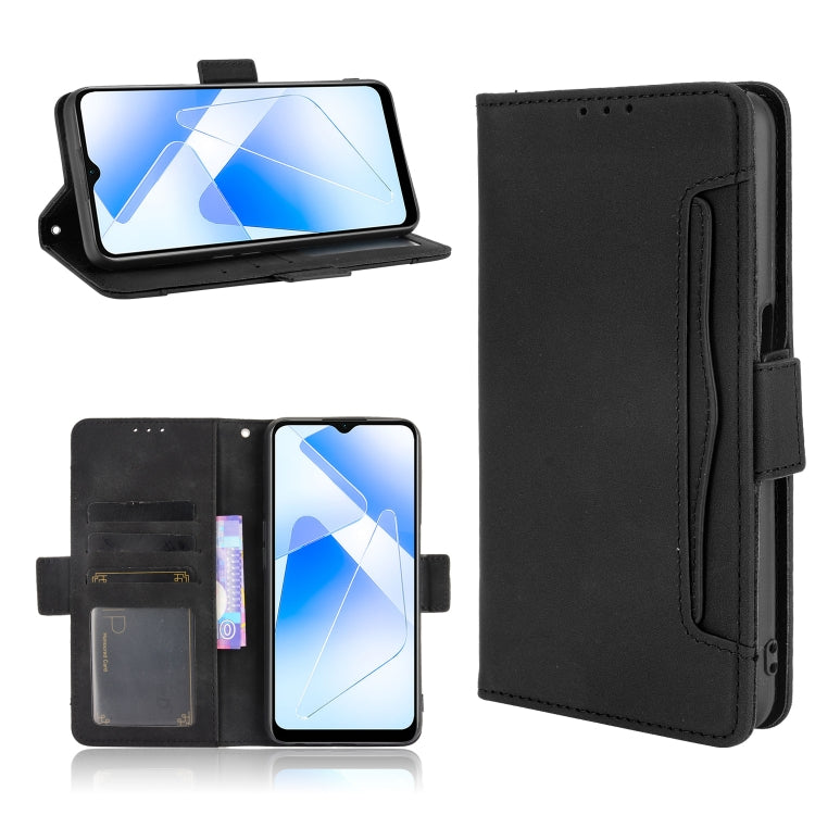 For OPPO A55 5G / A53s 5G Skin Feel Calf Pattern Horizontal Flip Leather Case with Holder & Card Slots & Photo Frame