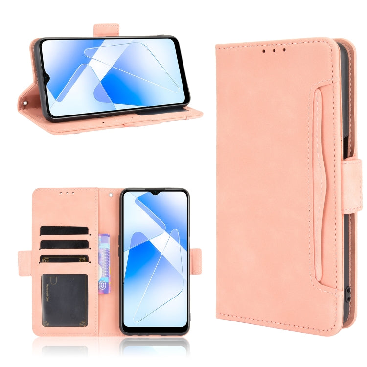 For OPPO A55 5G / A53s 5G Skin Feel Calf Pattern Horizontal Flip Leather Case with Holder & Card Slots & Photo Frame