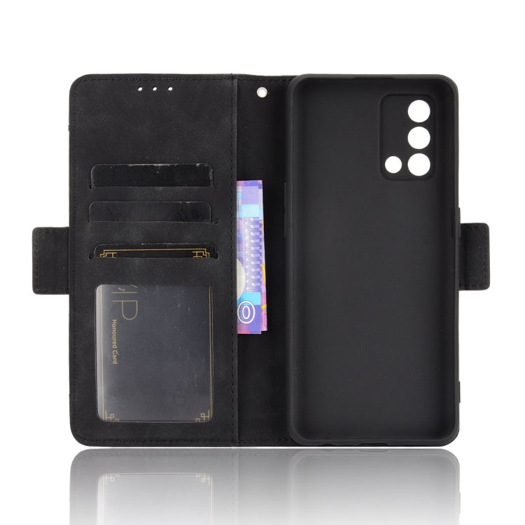 For OPPO A74 4G / F19 4G Skin Feel Calf Pattern Horizontal Flip Leather Case with Holder & Card Slots & Photo Frame