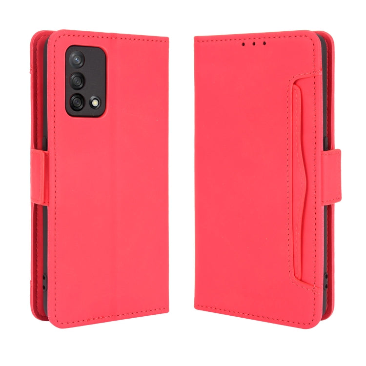 For OPPO A74 4G / F19 4G Skin Feel Calf Pattern Horizontal Flip Leather Case with Holder & Card Slots & Photo Frame