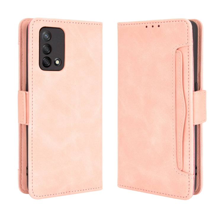 For OPPO A74 4G / F19 4G Skin Feel Calf Pattern Horizontal Flip Leather Case with Holder & Card Slots & Photo Frame