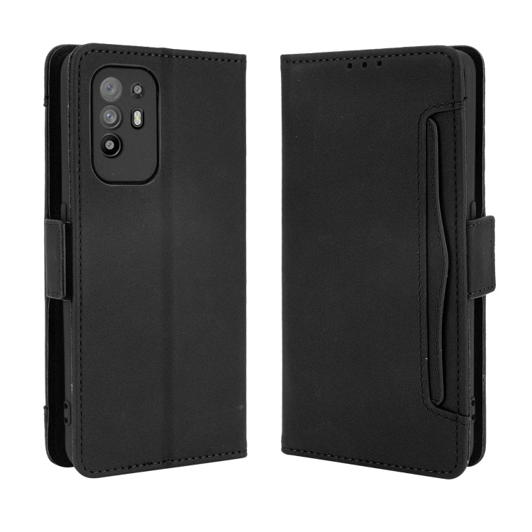 For OPPO A94 5G / Reno5Z 5G / F19 Pro+ 5G Skin Feel Calf Pattern Horizontal Flip Leather Case with Holder & Card Slots & Photo Frame