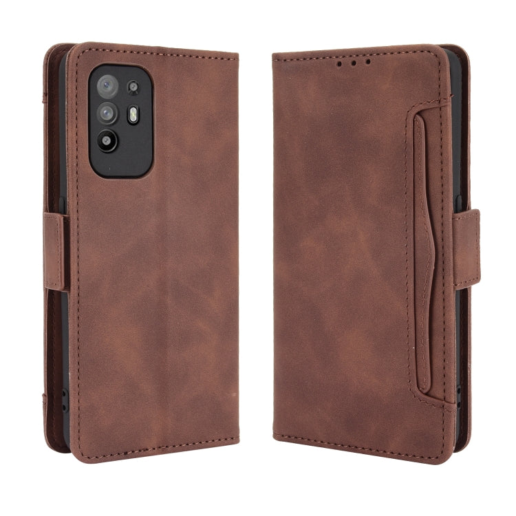 For OPPO A94 5G / Reno5Z 5G / F19 Pro+ 5G Skin Feel Calf Pattern Horizontal Flip Leather Case with Holder & Card Slots & Photo Frame