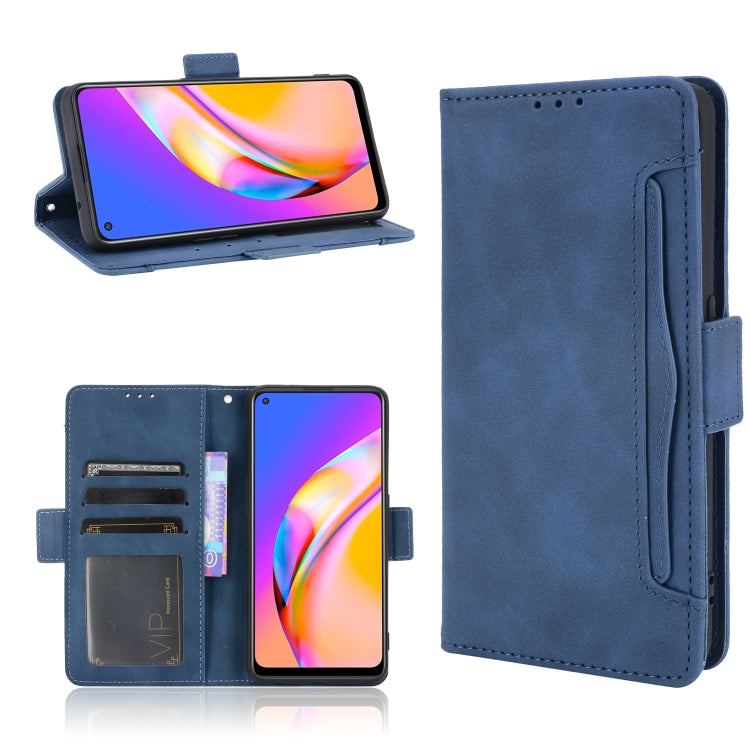 For OPPO A94 5G / Reno5Z 5G / F19 Pro+ 5G Skin Feel Calf Pattern Horizontal Flip Leather Case with Holder & Card Slots & Photo Frame