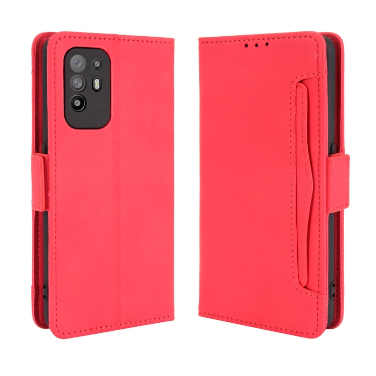 For OPPO A94 5G / Reno5Z 5G / F19 Pro+ 5G Skin Feel Calf Pattern Horizontal Flip Leather Case with Holder & Card Slots & Photo Frame