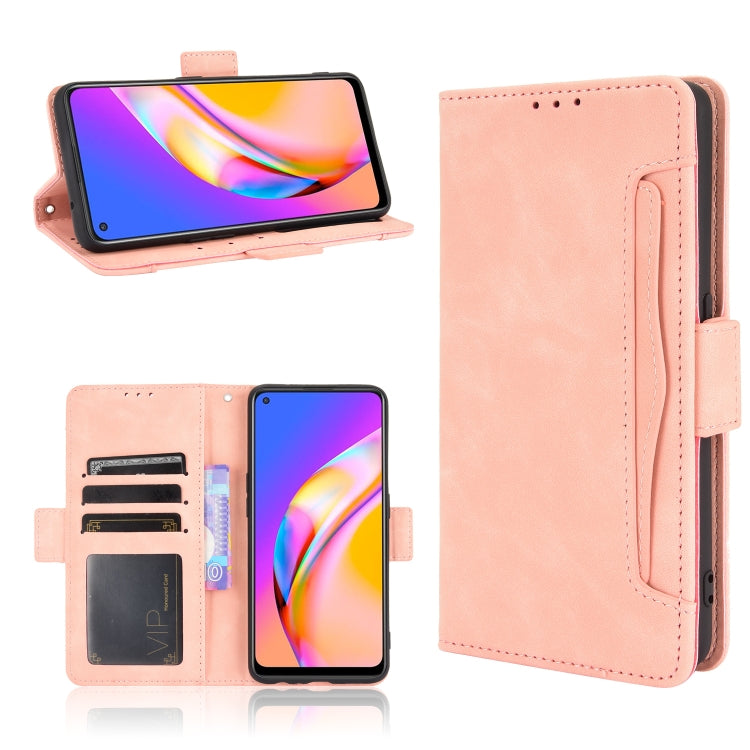 For OPPO A94 5G / Reno5Z 5G / F19 Pro+ 5G Skin Feel Calf Pattern Horizontal Flip Leather Case with Holder & Card Slots & Photo Frame