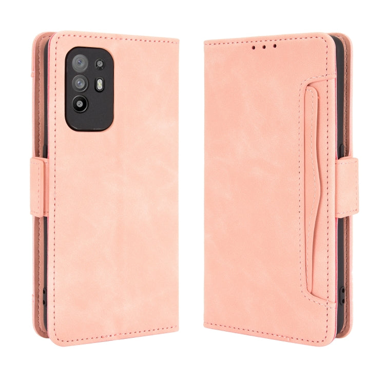 For OPPO A94 5G / Reno5Z 5G / F19 Pro+ 5G Skin Feel Calf Pattern Horizontal Flip Leather Case with Holder & Card Slots & Photo Frame