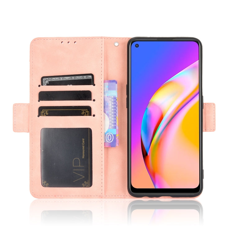 For OPPO A94 5G / Reno5Z 5G / F19 Pro+ 5G Skin Feel Calf Pattern Horizontal Flip Leather Case with Holder & Card Slots & Photo Frame