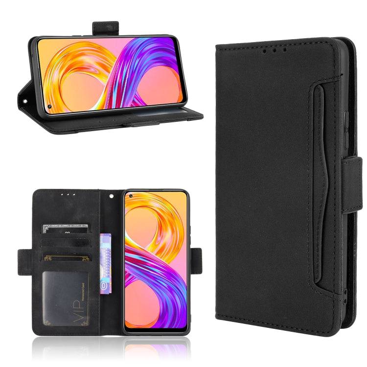 For OPPO Realme 8 4G / Realme 8 Pro 4G Skin Feel Calf Pattern Horizontal Flip Leather Case with Holder & Card Slots & Photo Frame