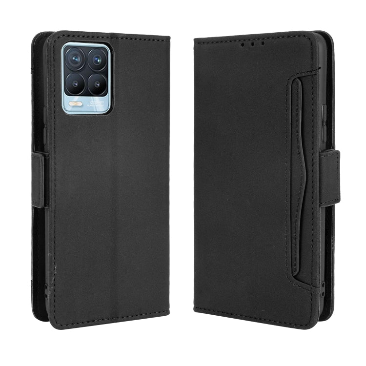 For OPPO Realme 8 4G / Realme 8 Pro 4G Skin Feel Calf Pattern Horizontal Flip Leather Case with Holder & Card Slots & Photo Frame