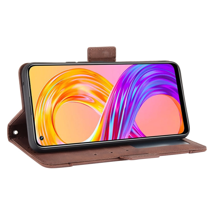 For OPPO Realme 8 4G / Realme 8 Pro 4G Skin Feel Calf Pattern Horizontal Flip Leather Case with Holder & Card Slots & Photo Frame