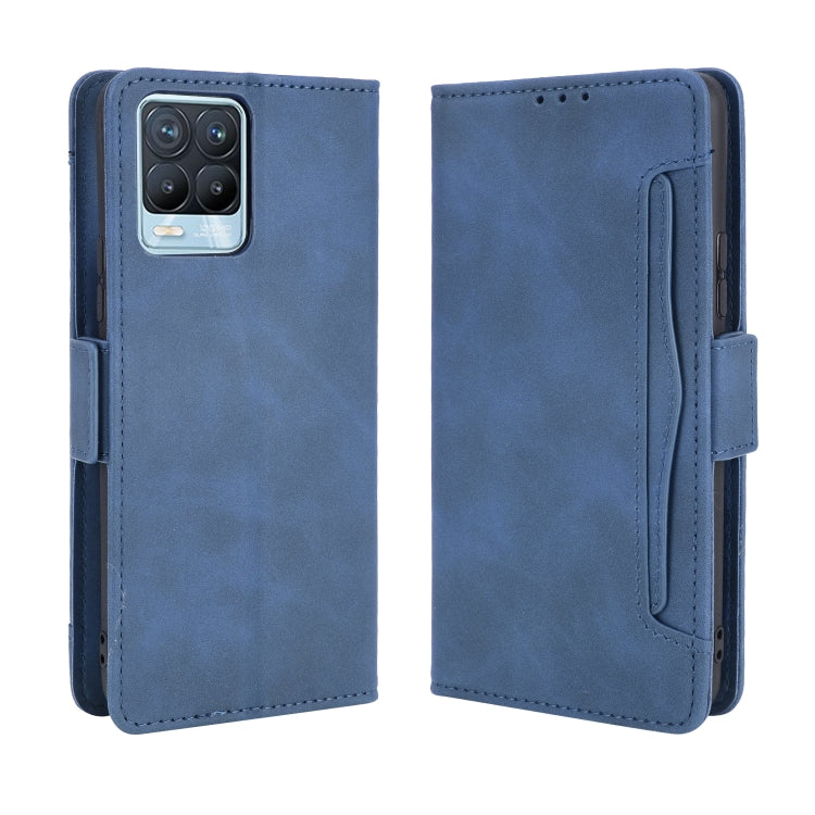 For OPPO Realme 8 4G / Realme 8 Pro 4G Skin Feel Calf Pattern Horizontal Flip Leather Case with Holder & Card Slots & Photo Frame