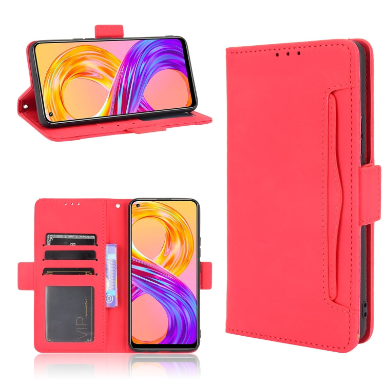 For OPPO Realme 8 4G / Realme 8 Pro 4G Skin Feel Calf Pattern Horizontal Flip Leather Case with Holder & Card Slots & Photo Frame