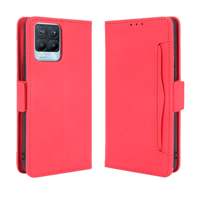 For OPPO Realme 8 4G / Realme 8 Pro 4G Skin Feel Calf Pattern Horizontal Flip Leather Case with Holder & Card Slots & Photo Frame