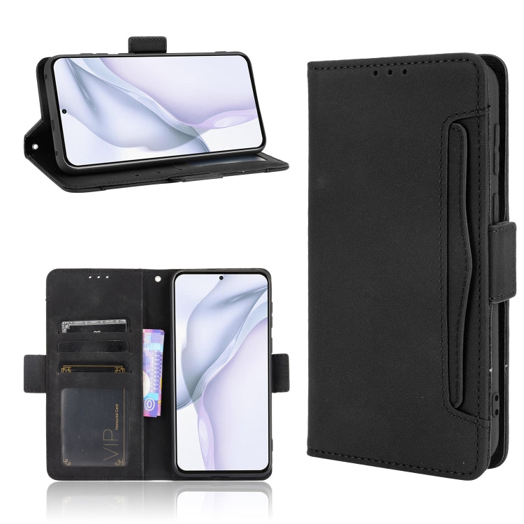 For Huawei P50 Skin Feel Calf Pattern Horizontal Flip Leather Case with Holder & Card Slots & Photo Frame