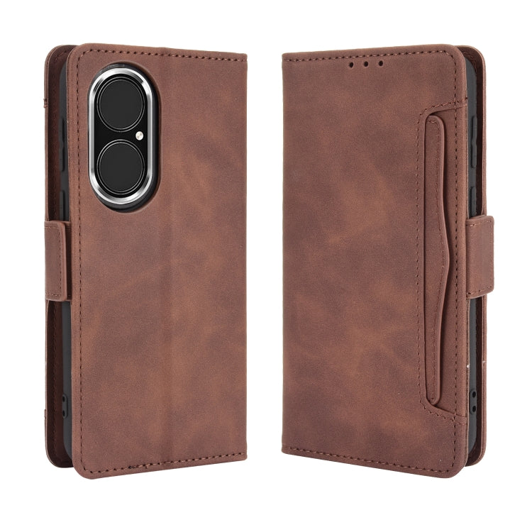 For Huawei P50 Skin Feel Calf Pattern Horizontal Flip Leather Case with Holder & Card Slots & Photo Frame