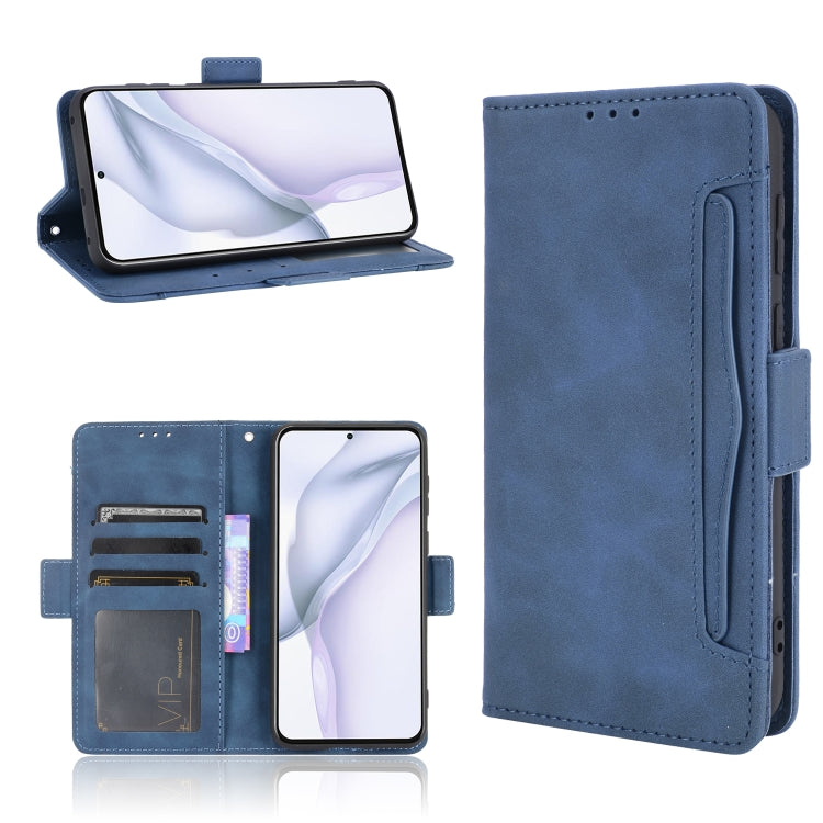 For Huawei P50 Skin Feel Calf Pattern Horizontal Flip Leather Case with Holder & Card Slots & Photo Frame