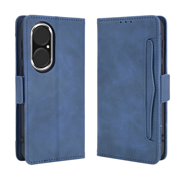 For Huawei P50 Skin Feel Calf Pattern Horizontal Flip Leather Case with Holder & Card Slots & Photo Frame