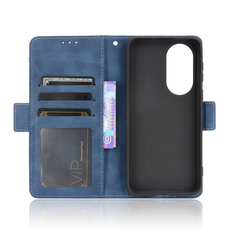 For Huawei P50 Skin Feel Calf Pattern Horizontal Flip Leather Case with Holder & Card Slots & Photo Frame