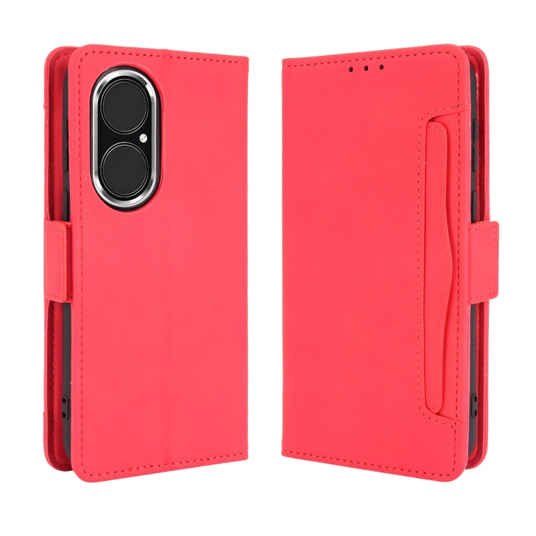 For Huawei P50 Skin Feel Calf Pattern Horizontal Flip Leather Case with Holder & Card Slots & Photo Frame