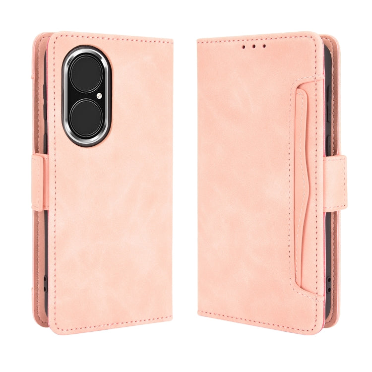 For Huawei P50 Skin Feel Calf Pattern Horizontal Flip Leather Case with Holder & Card Slots & Photo Frame