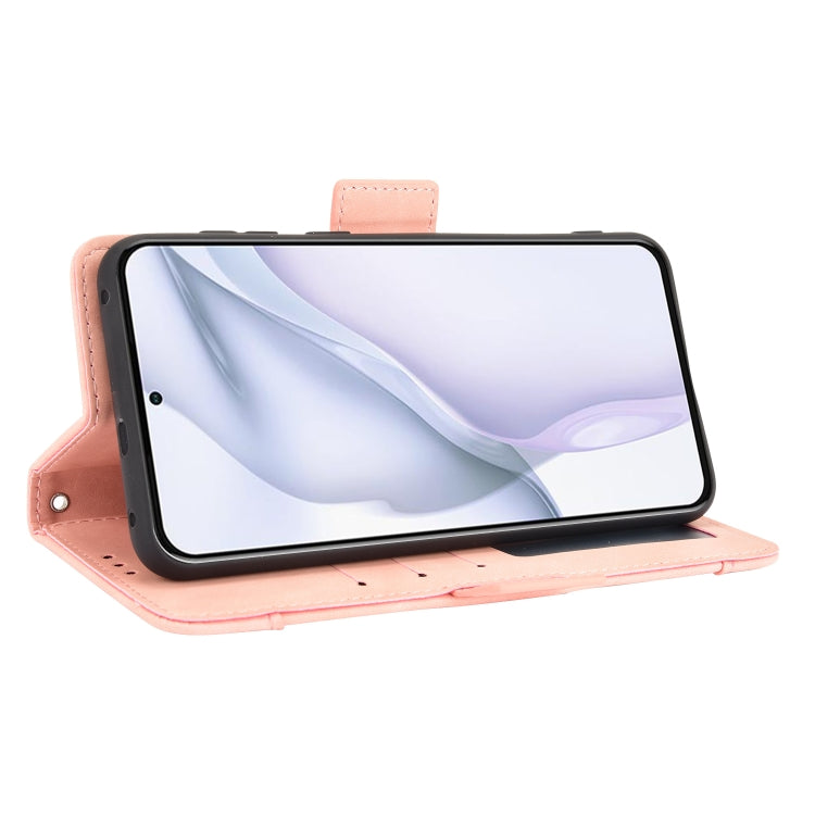 For Huawei P50 Skin Feel Calf Pattern Horizontal Flip Leather Case with Holder & Card Slots & Photo Frame
